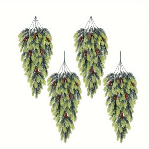 4-Pack Festive Artificial Christmas Tree Branches